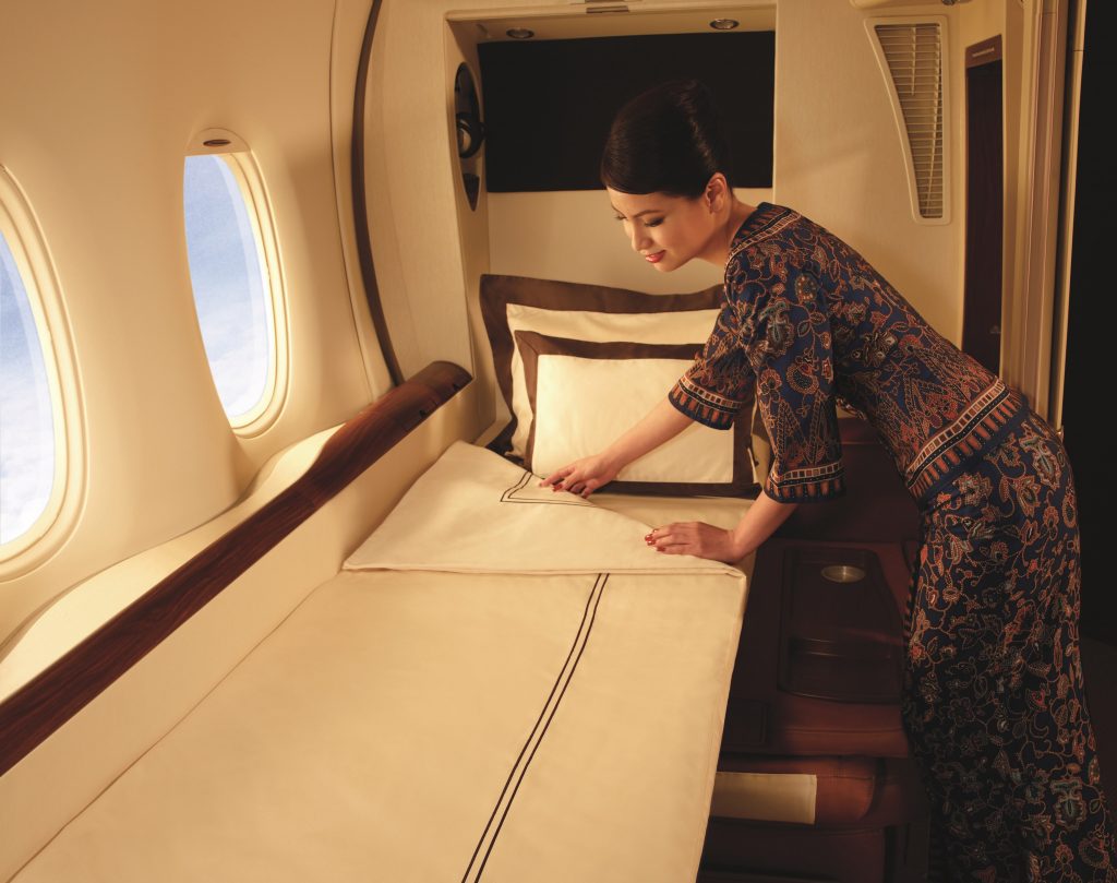 The Singapore Airline Private Space Comes with a Bed
